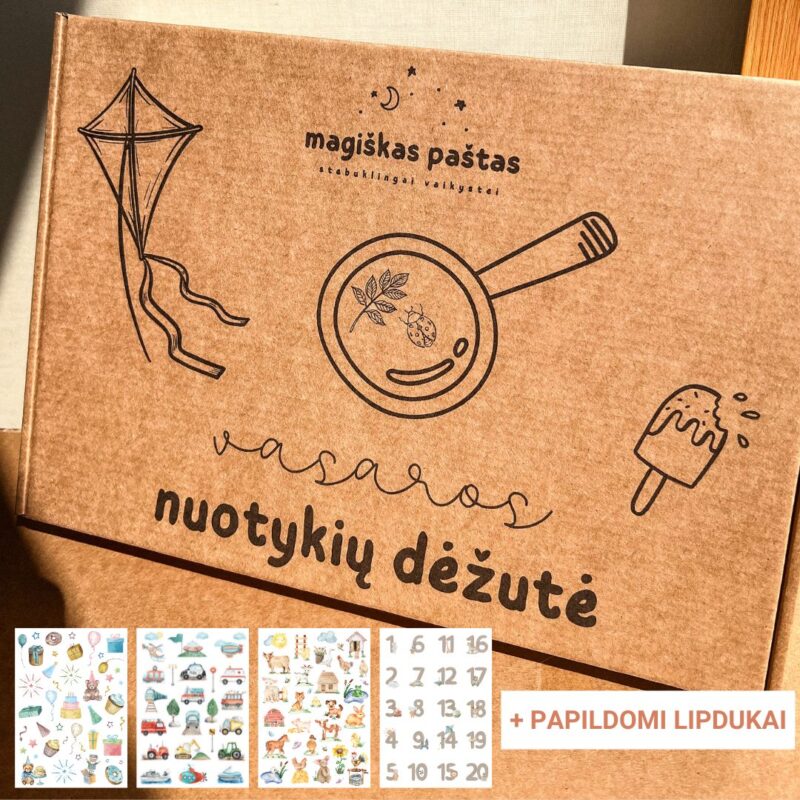 Vasaros nuotykių dėžutė + papildomi lipdukai