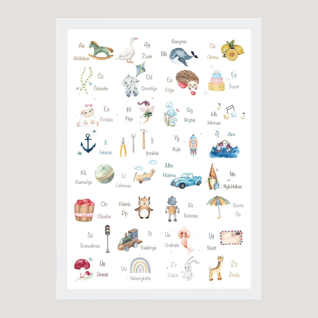 Plakatas „Abėcėlė“ (A4) - Image 2