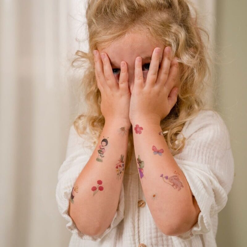 Little Dutch Vaikiškos laikinos tatuiruotės - Rosa and Friends