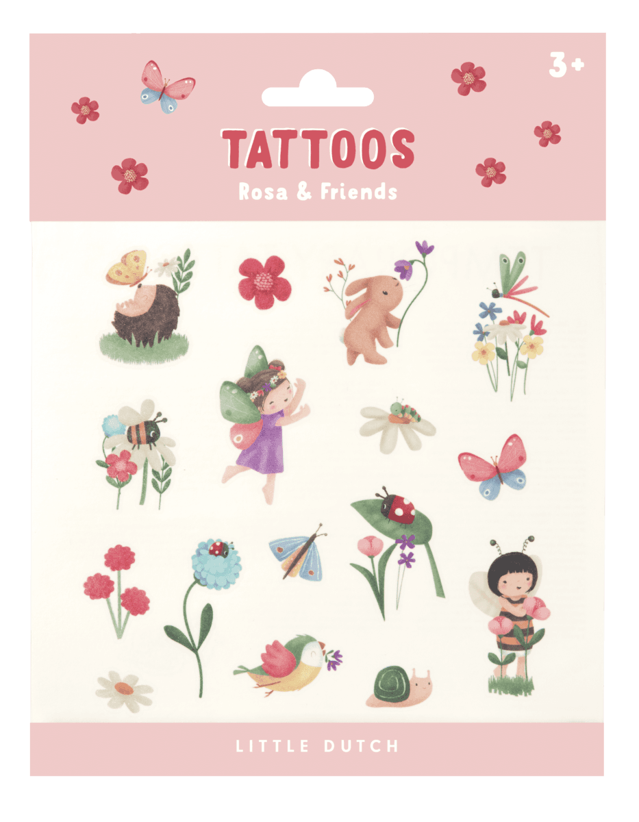 Little Dutch Vaikiškos laikinos tatuiruotės - Rosa and Friends - Image 6