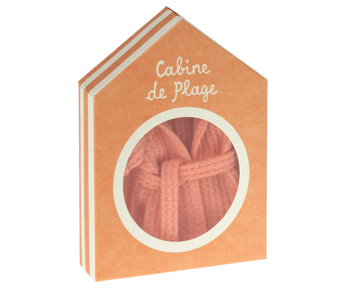 Maileg peliukų chalatas - Coral - Image 4
