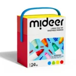 Mideer - Vienpusiai nuplaunami flomasteriai - 24 spalvos