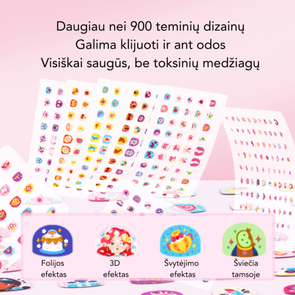 Mideer - Lipdukai nagams Princesės tematika - Image 2