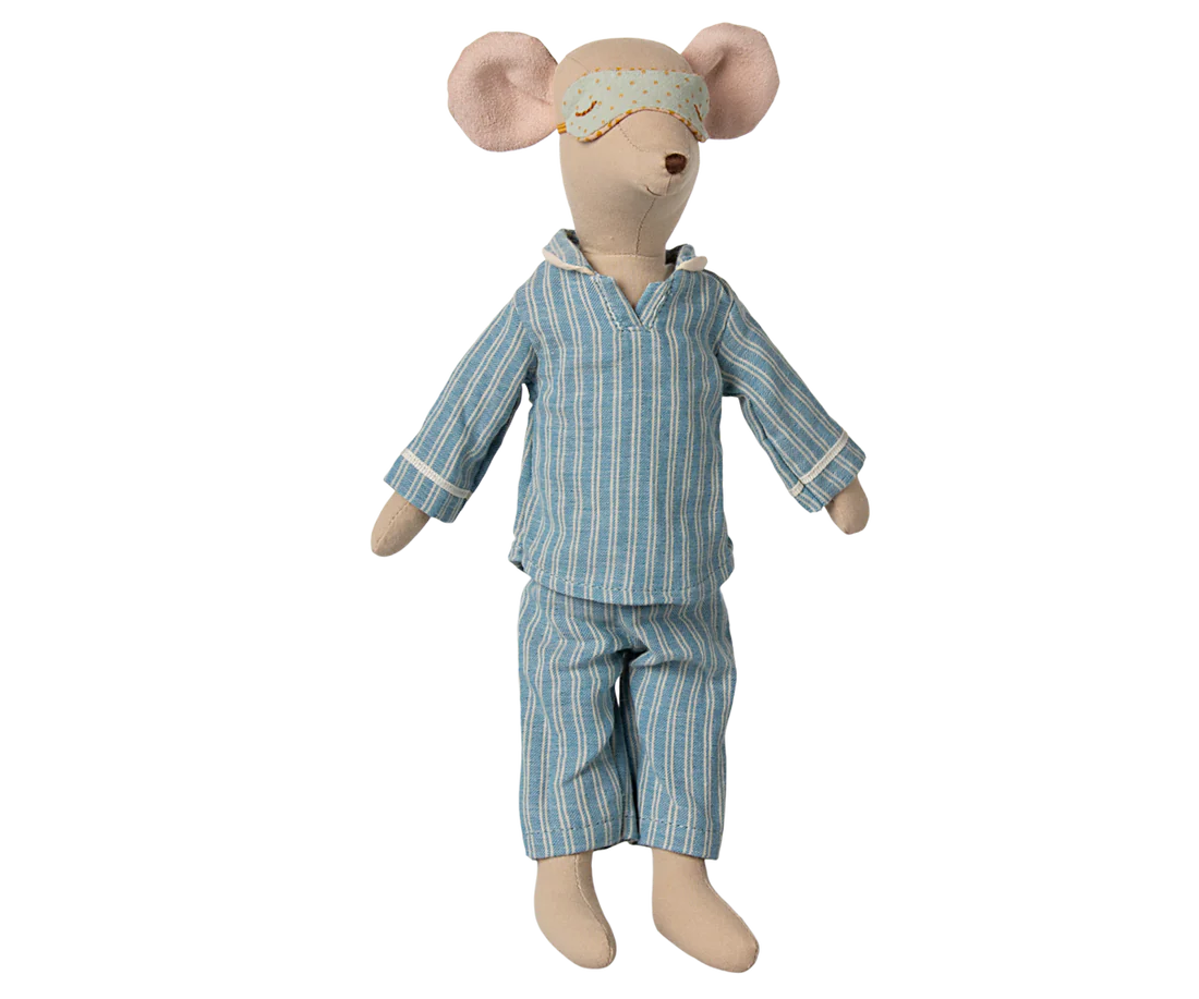 Maileg Medium pelė 33cm - Pyjamas - Image 3