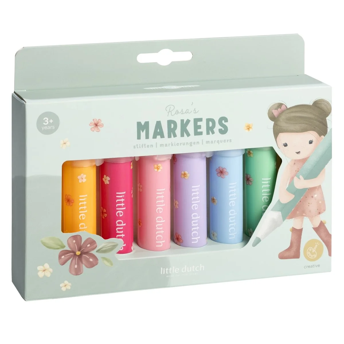 Little Dutch flomasteriai - Rosa and Friends