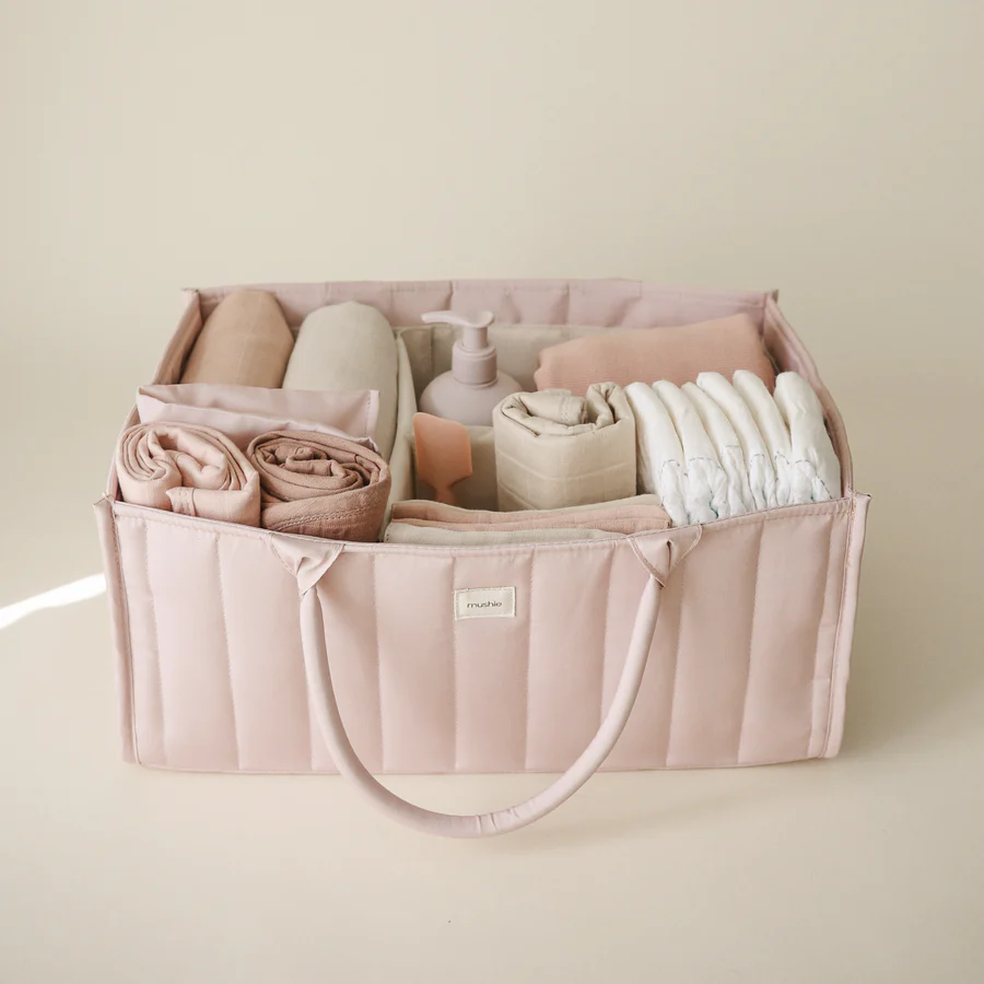 Mushie sauskelnių krepšys – Blush - Image 2