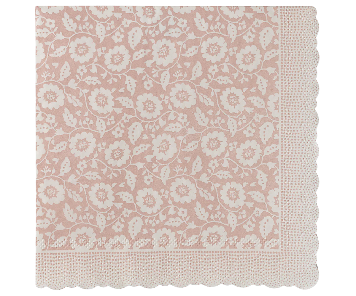Maileg servetėlės Flowers - Powder - Image 2