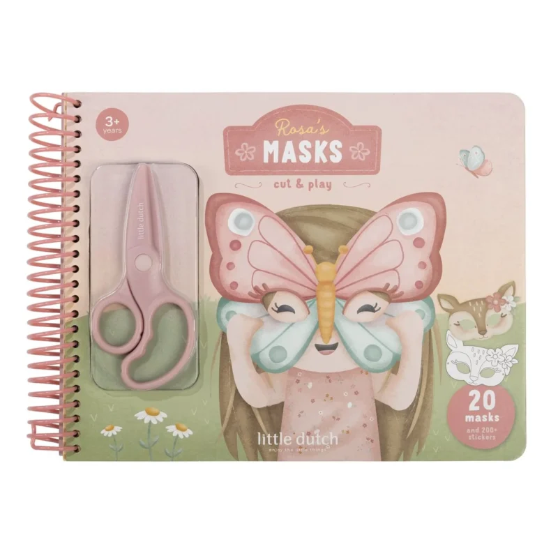 Little Dutch kūrybinė knyga - Rosa's masks