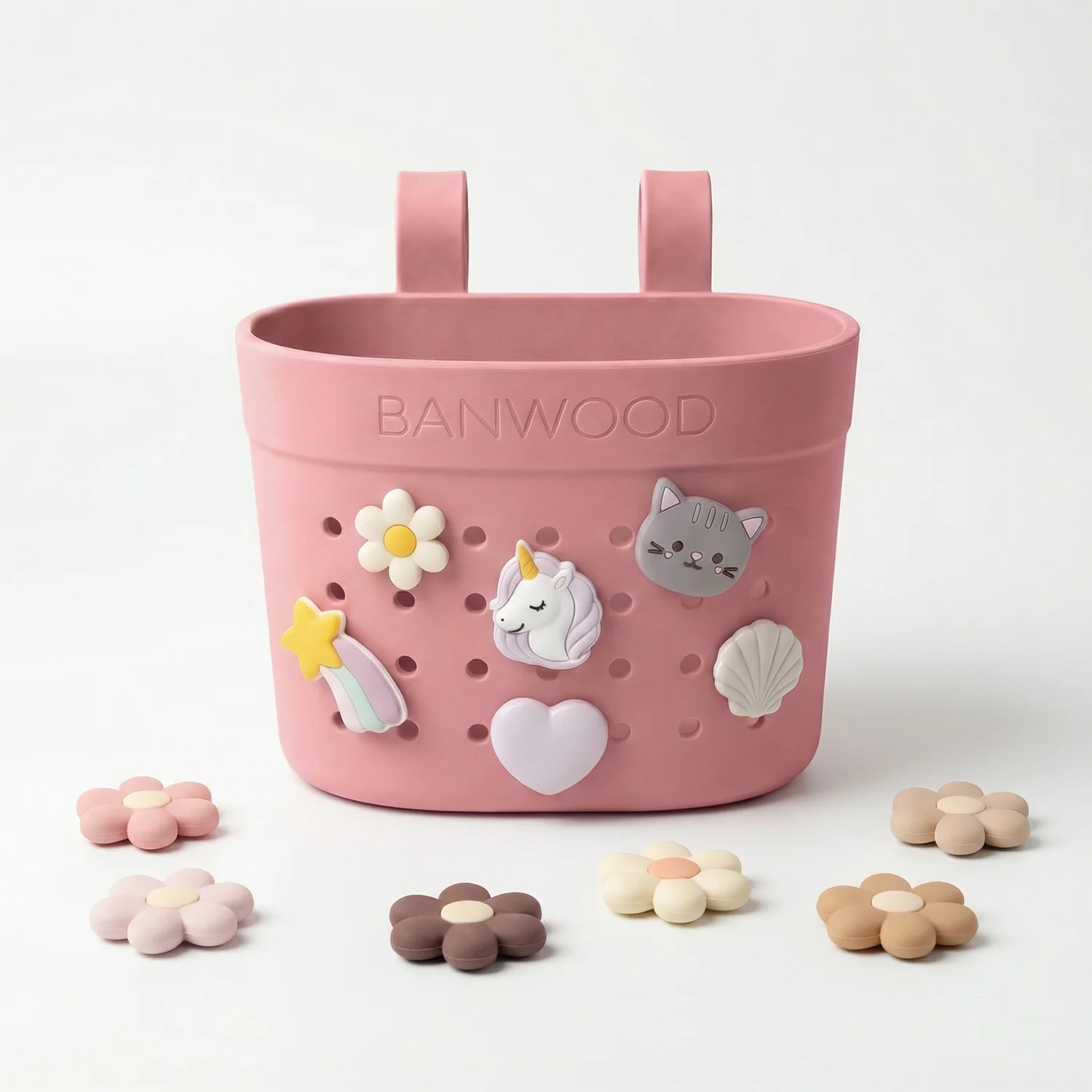Banwood krepšelis paspirtukui ir dviračiui - Raspberry - Image 6