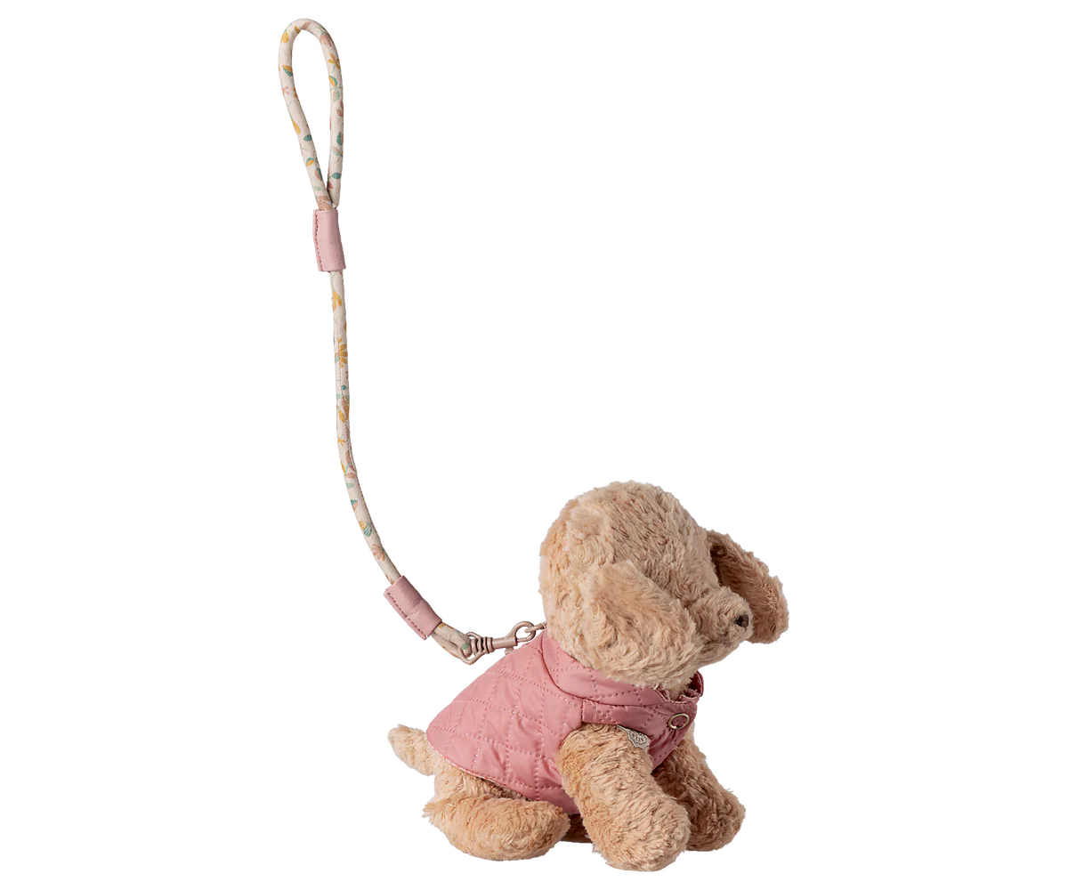 Maileg šuniuko petnešos ir pavadėlis - Rose - Image 3